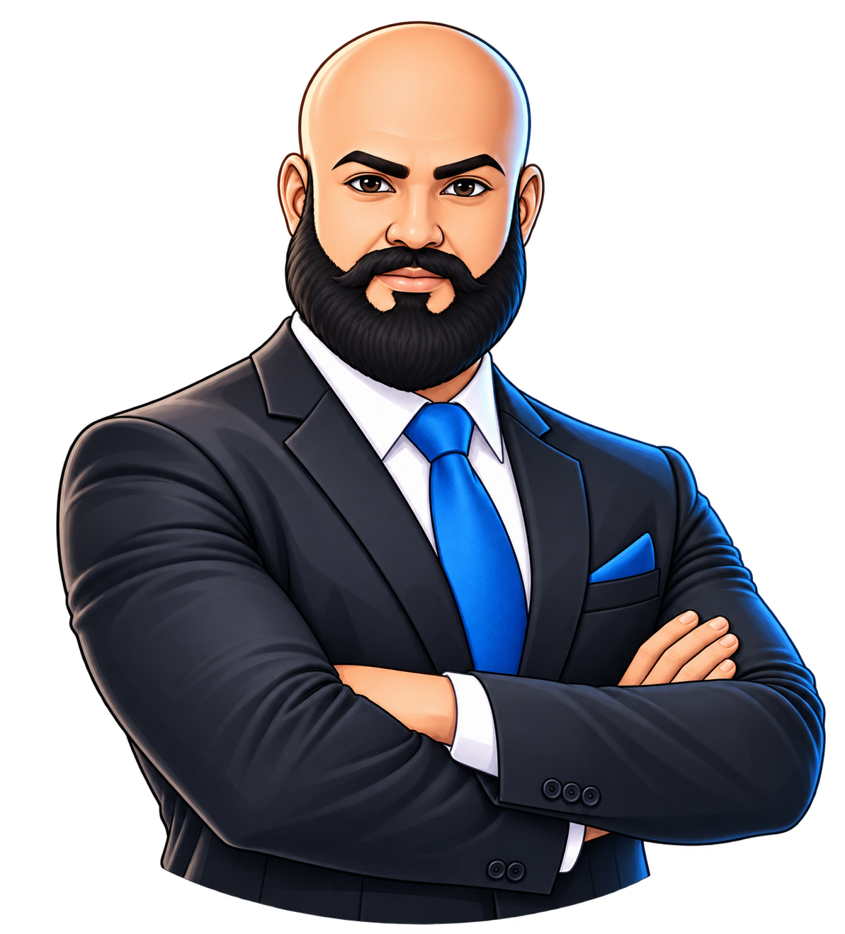 MrKattappa standing confidently with his arms folded